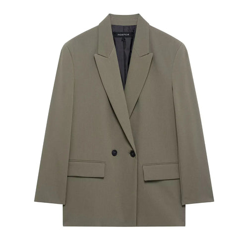 Loose Double-Breasted Blazer